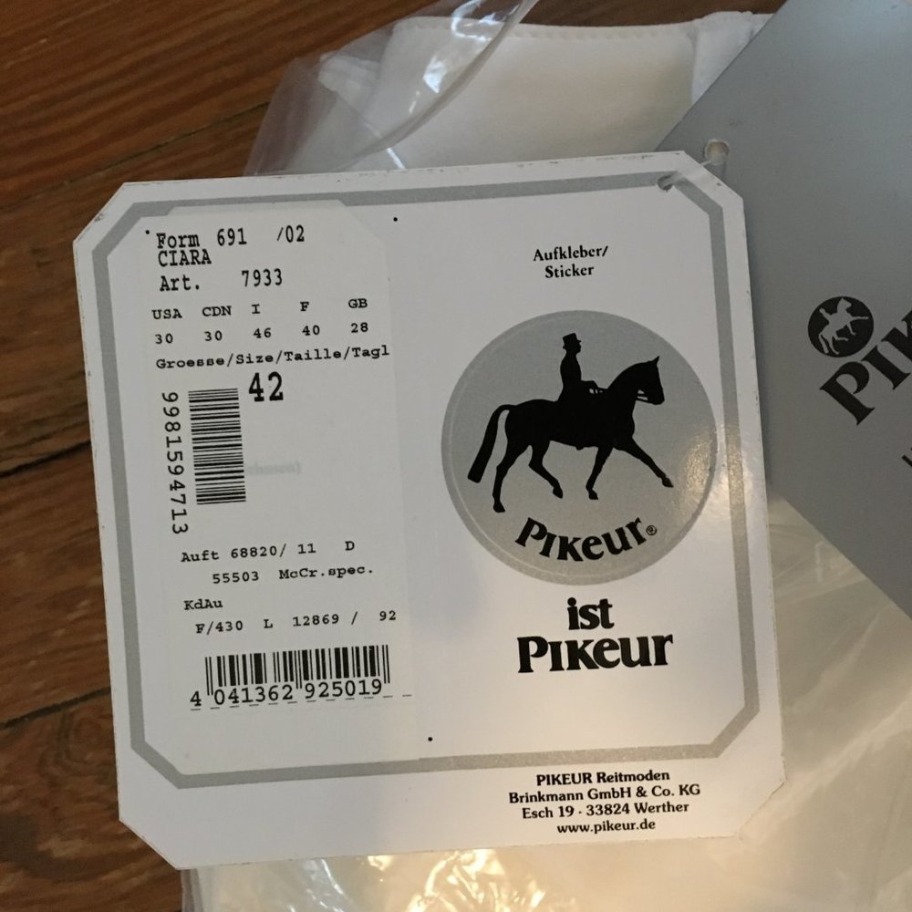 BNWT Pikeur Ciara White 42 (US 30) - Picture 2 of 2